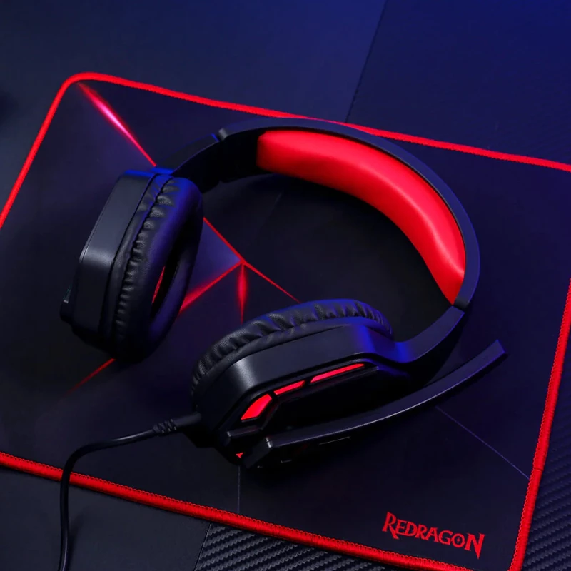 REDRAGON Over-Ear THEMIS Aux Ακουστικά gaming - Μαύρο