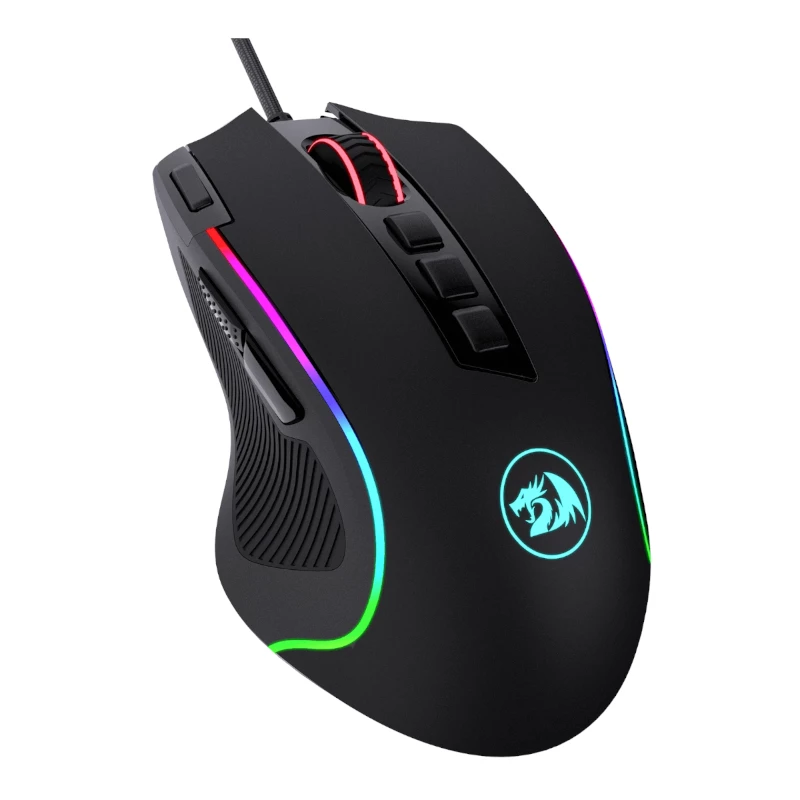 REDRAGON PREDATOR 4000DPI RGB Εργονομικό Ποντίκι Gaming - Μαύρο