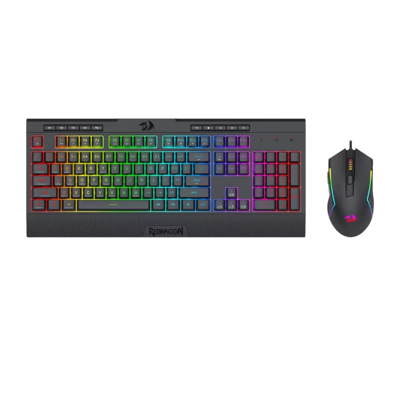 Redragon S151 RGB Gaming-Σετ πληκτρολογίου και ποντικιού - Μαύρο