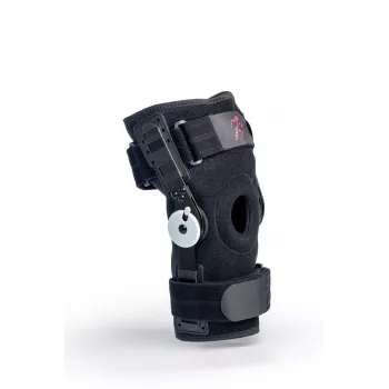 REH Stabilmax O-1241/M Ανοιχτός κοντός επίδεσμος γόνατος με επιγονατίδα, Medium, Μαύρο