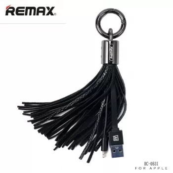 REMAX Apple Tassels Ring Καλώδιο Δεδομένων για Lightning Μαύρο