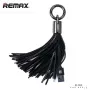 REMAX Apple Tassels Ring Καλώδιο Δεδομένων για Lightning Μαύρο