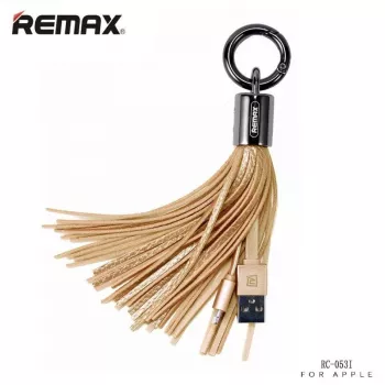 REMAX Apple Tassels Ring καλώδιο δεδομένων για Lightning χρυσό