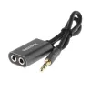 REMAX Qulmax 3,5mm Καλώδιο Share Jack RL-20S Γκρι