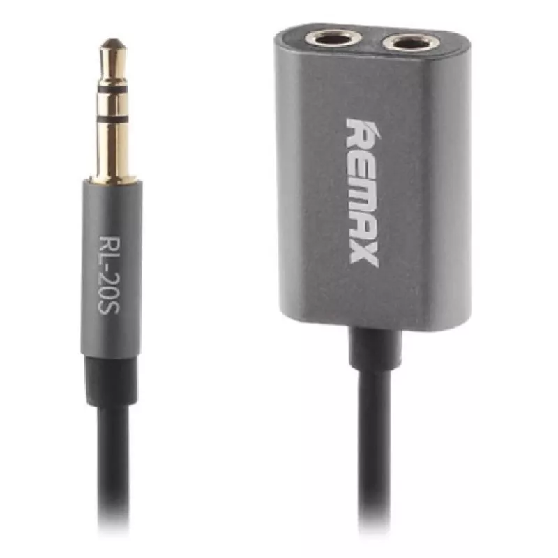 REMAX Qulmax 3,5mm Καλώδιο Share Jack RL-20S Γκρι