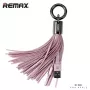 REMAX Tassels Ring Καλώδιο Δεδομένων για Lightning Ροζ 1m