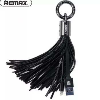 REMAX Universal Tassels Ring Καλώδιο για Micro USB - Μαύρο
