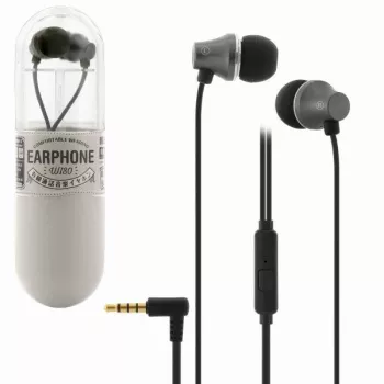 REMAX Universal WI80 μαύρα ενσύρματα ακουστικά in-ear με μικρόφωνο