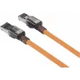 Renkforce Καλώδιο δικτύου CAT 6a S/FTP RJ45 1m πορτοκαλί με λειτουργία Port-Finder RF-6609648
