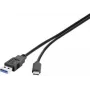 Renkforce RF-3241262 Καλώδιο USB 3.2 Gen 1 USB-A σε USB-C 0,3 m Μαύρο