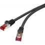 Renkforce RF-4737380 Καλώδιο Patch Cat6 S/FTP, 1 m, επιχρυσωμένα RJ-45, Γκρι