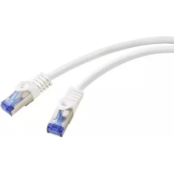 Renkforce RF-6830454 CAT 6a S/FTP καλώδιο patch, RJ45, 2 m, λευκό