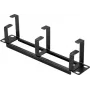 Renkforce RF-7116956 10 inch rack δικτύου πάνελ διαχείρισης καλωδίων 1U Μαύρο
