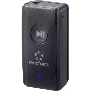 Renkforce RF-BAR-100 δέκτης μουσικής Bluetooth, Bluetooth 4.2, εμβέλεια 10 m, 3,5 mm jack, μαύρο RF-4470378