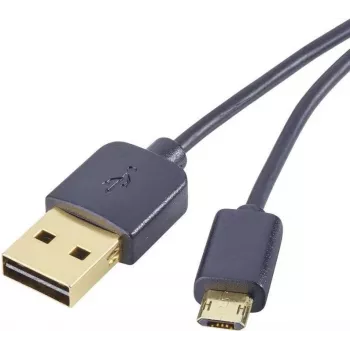 Renkforce USB 2.0 A σε Micro-B Reversibles καλώδιο 1 m μαύρο
