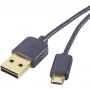 Renkforce USB 2.0 A σε Micro-B Reversibles καλώδιο 1 m μαύρο