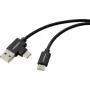 Renkforce Καλώδιο USB 2.0 USB-C σε USB-A 1m Μαύρο RF-7116120