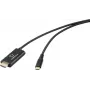 Renkforce Καλώδιο USB-C σε USB-A 1m Μαύρο RF-7116128