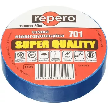 REPERO 701 Μπλε Μονωτική Ταινία PVC 19mm x 20m