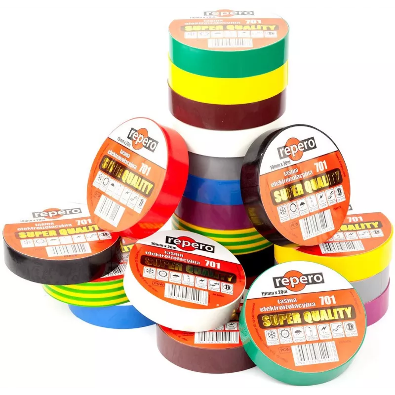 REPERO 701 Μονωτική Ταινία PVC Καφέ 19mm x 20m