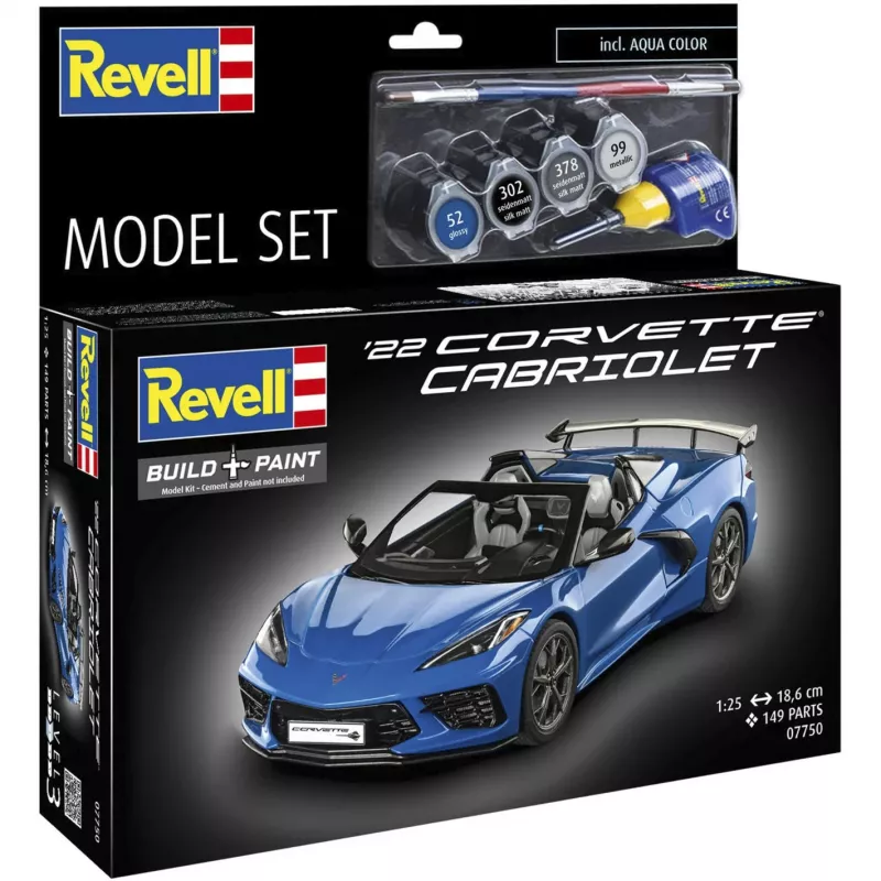 Revell Model Set Corvette C8 Cabriolet Κλίμακα 1:25