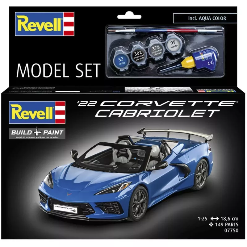 Revell Model Set Corvette C8 Cabriolet Κλίμακα 1:25