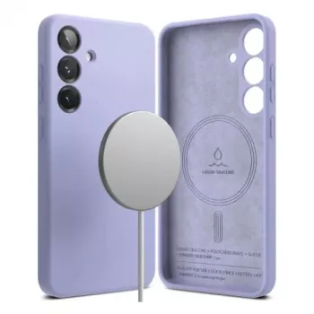 Ringke Θήκη Galaxy S25 Σιλικόνη Magnetic Λεβάντα
