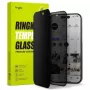 Ringke iPhone 15/16 Screen Protector Easy Slide Privacy Tempered Glass 9H με βοήθημα τοποθέτησης (2 τεμ.) διαφανές