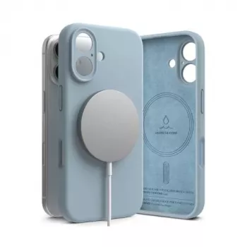 Ringke iPhone 16 Θήκη Σιλικόνης Μαγνητική Μπλε