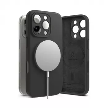Ringke iPhone 16 Pro θήκη σιλικόνης μαγνητική μαύρη