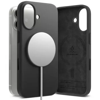 Ringke Θήκη iPhone 17 Σιλικόνη Μαγνητική Μαύρο