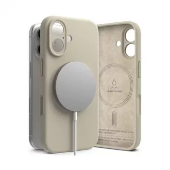 Ringke θήκη σιλικόνης με μαγνήτη για iPhone 16, Stone