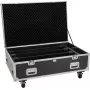 ROADINGER Flightcase PRO 4x LED BAR-8 SWING με Ρόδες Μαύρο max. 50 kg