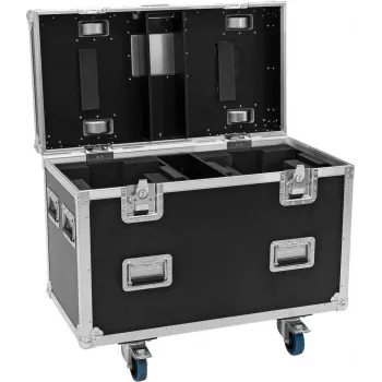 ROADINGER PRO Σειρά Flightcase για 2x Futurelight DMH-190 Moving Heads με ρόδες, Μαύρο, 90x48x73 cm