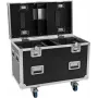 ROADINGER PRO Σειρά Flightcase για 2x Futurelight DMH-190 Moving Heads με ρόδες, Μαύρο, 90x48x73 cm