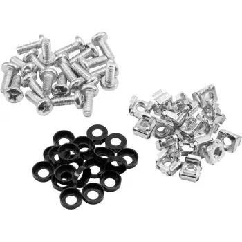 ROADINGER σετ βιδών rack 20x M6 x 15 mm για τοποθέτηση rack 19 ιντσών