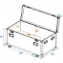 ROADINGER Universal Tour Case 120 cm με ροδάκια Professional 30126413