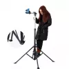 ROCKBROS MP-02 Mini Hand Pump 100 PSI Aluminum Alloy Frame Mount Bracket Μαύρο