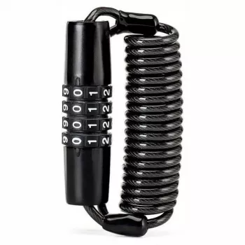 ROCKBROS T609 Κλειδαριά Ποδηλάτου με Καλώδιο Συνδυασμού 1,5 m - Μαύρη