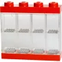 Room Copenhagen LEGO Minifiguren Προθήκη 8 κόκκινο διαφανές