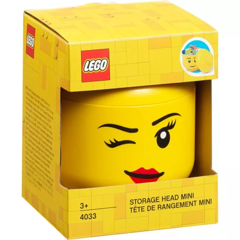 Room Copenhagen LEGO Storage Head Whinky Mini Κίτρινο