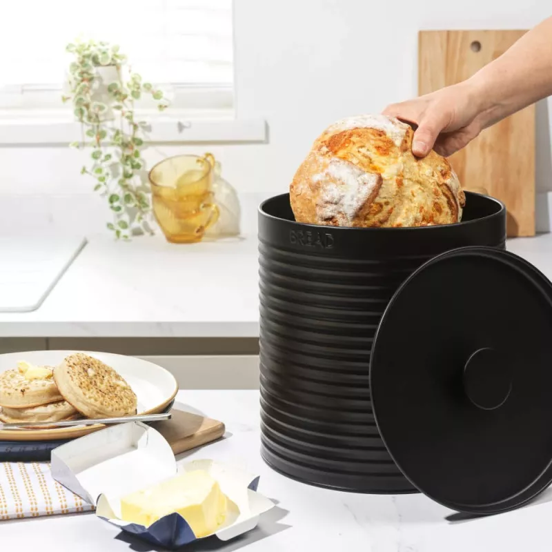 Russell Hobbs RH03269EU7 Κουτί ψωμιού με ραβδώσεις, Μαύρο