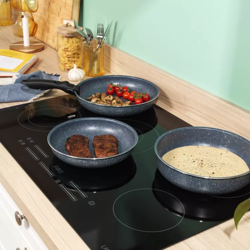 Russell Hobbs RH03297 Nightfall Stone Σετ 4 τεμ. τηγανιών Smart Clip