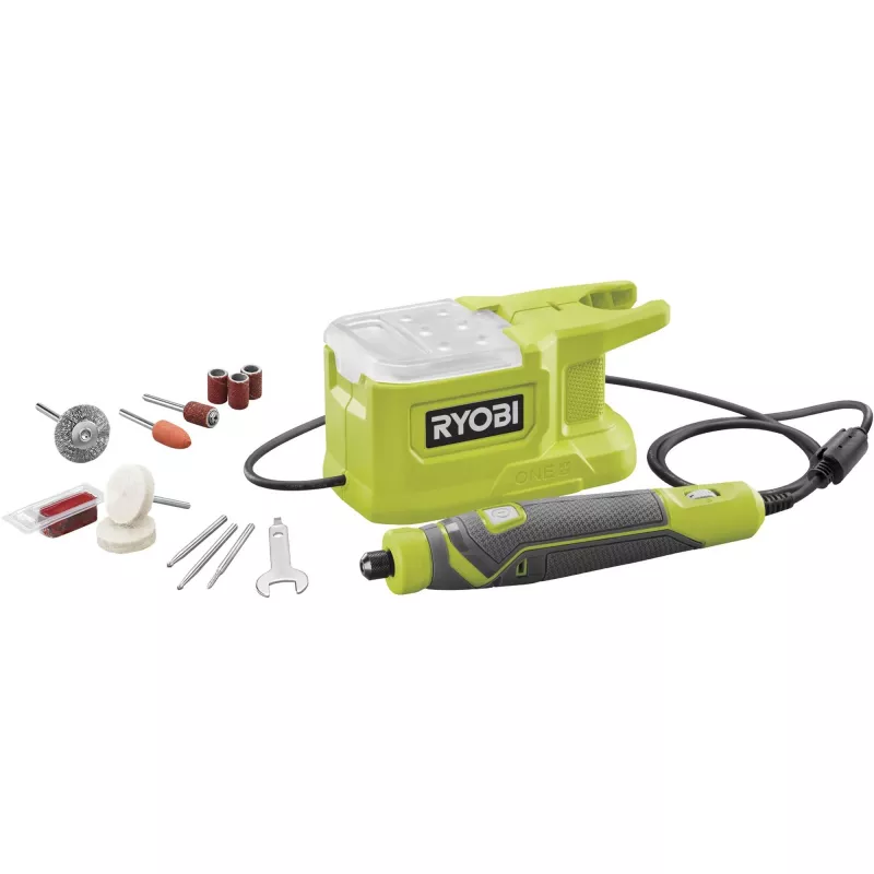 RYOBI ONE+ 18V Επαναφορτιζόμενο πολυεργαλείο RRT18-0 με 15 εξαρτήματα