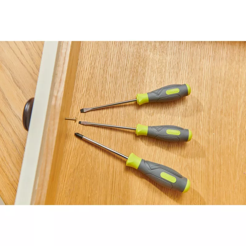 RYOBI RSD1PH2S σετ κατσαβιδιών 3 τεμ. (πράσινο/γκρι, PH2, SL5.5, SL4)
