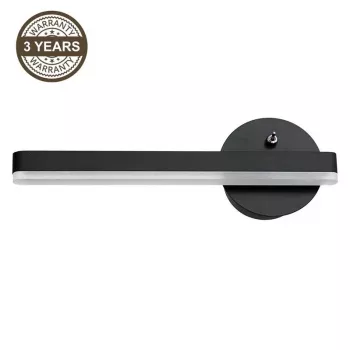 Safi 6W 4000K LED επιτοίχιο φωτιστικό μαύρο