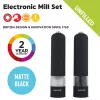 Salter 7524 BKXRUP3 Σετ ηλεκτρικών μύλων Soft-Touch, Μαύρο ματ