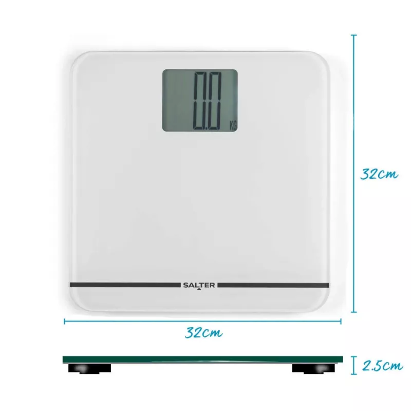 Salter 9075 WFEU12 Max Ηλεκτρονική ζυγαριά ατόμων, Λευκή