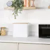 Salter BW128991W Toronto Κουτί ψωμιού, Λευκό/Ξύλο