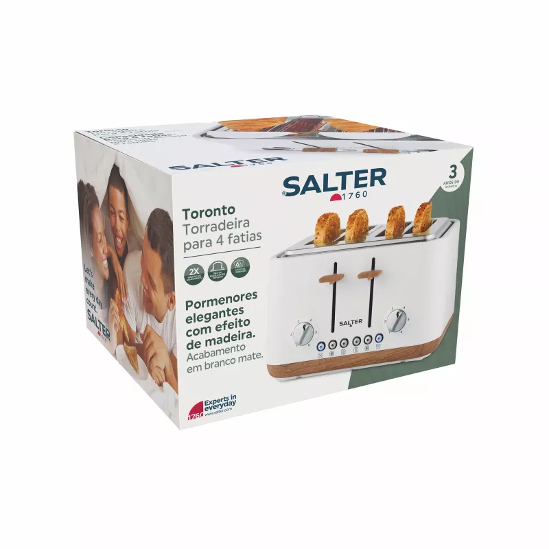 Salter EK5823WHTVDE Toronto Φρυγανιέρα 4 φετών